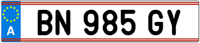 Truck License Plate